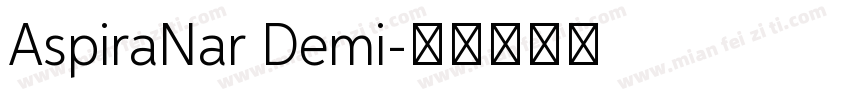 AspiraNar Demi字体转换
